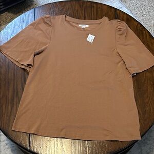 Maurices Tan Short Sleeve Top